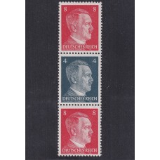 ALEMANIA 1941 ESTAMPILLAS SE-TENANT ZUSAMMENDRUCKE NUEVAS CON GOMA MI S281